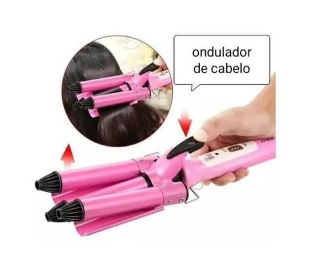 Pinza Rizadora Para Cabello 3tubos 40w