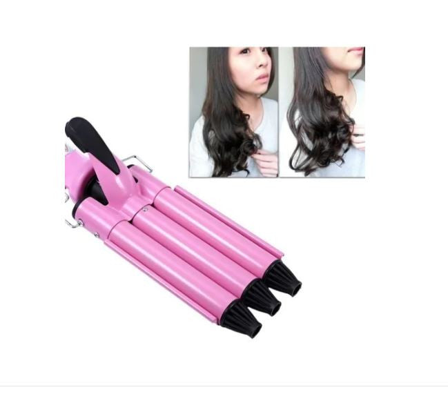Pinza Rizadora Para Cabello 3tubos 40w