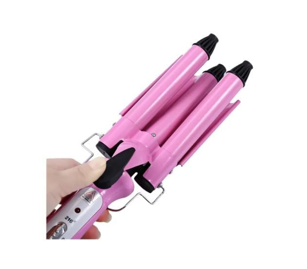 Pinza Rizadora Para Cabello 3tubos 40w