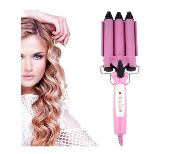 Pinza Rizadora Para Cabello 3tubos 40w